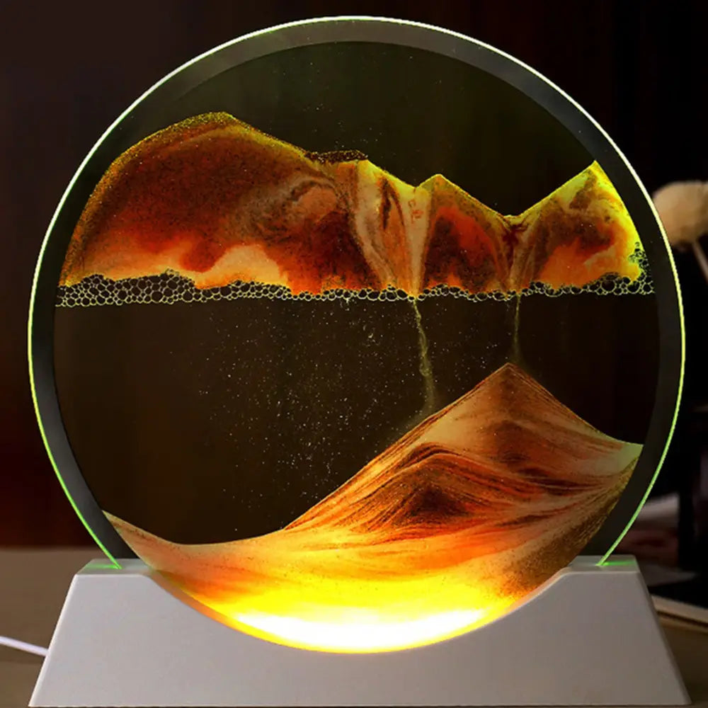 Hourglass ornaments, stress relief glass sand painting