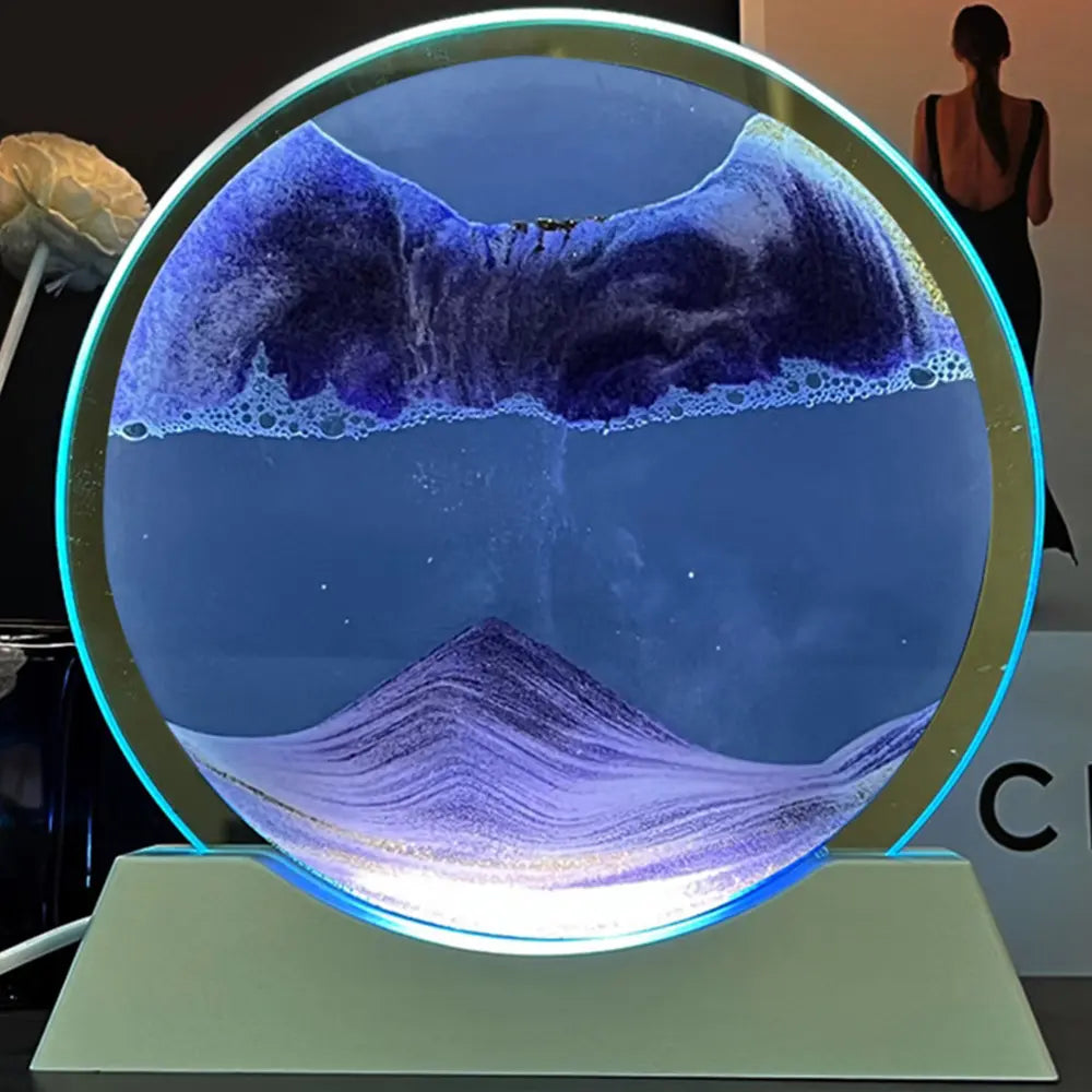 Hourglass ornaments, stress relief glass sand painting