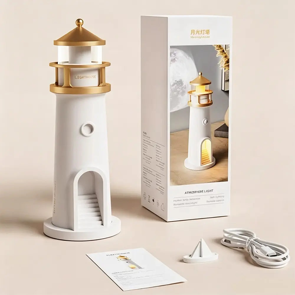 Moonlight Lighthouse Desktop Ornament Night Light