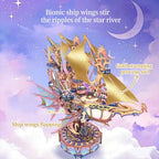 Star Trail Fantasy Boat Assembled Spacecraft Model Ornament
