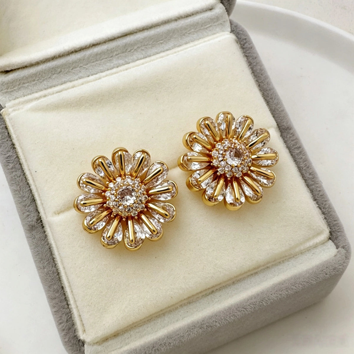 French Rose Quartz Sunflower Button Covers
