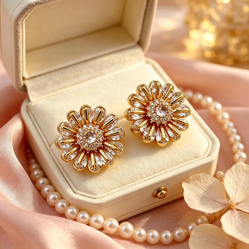 French Rose Quartz Sunflower Button Covers