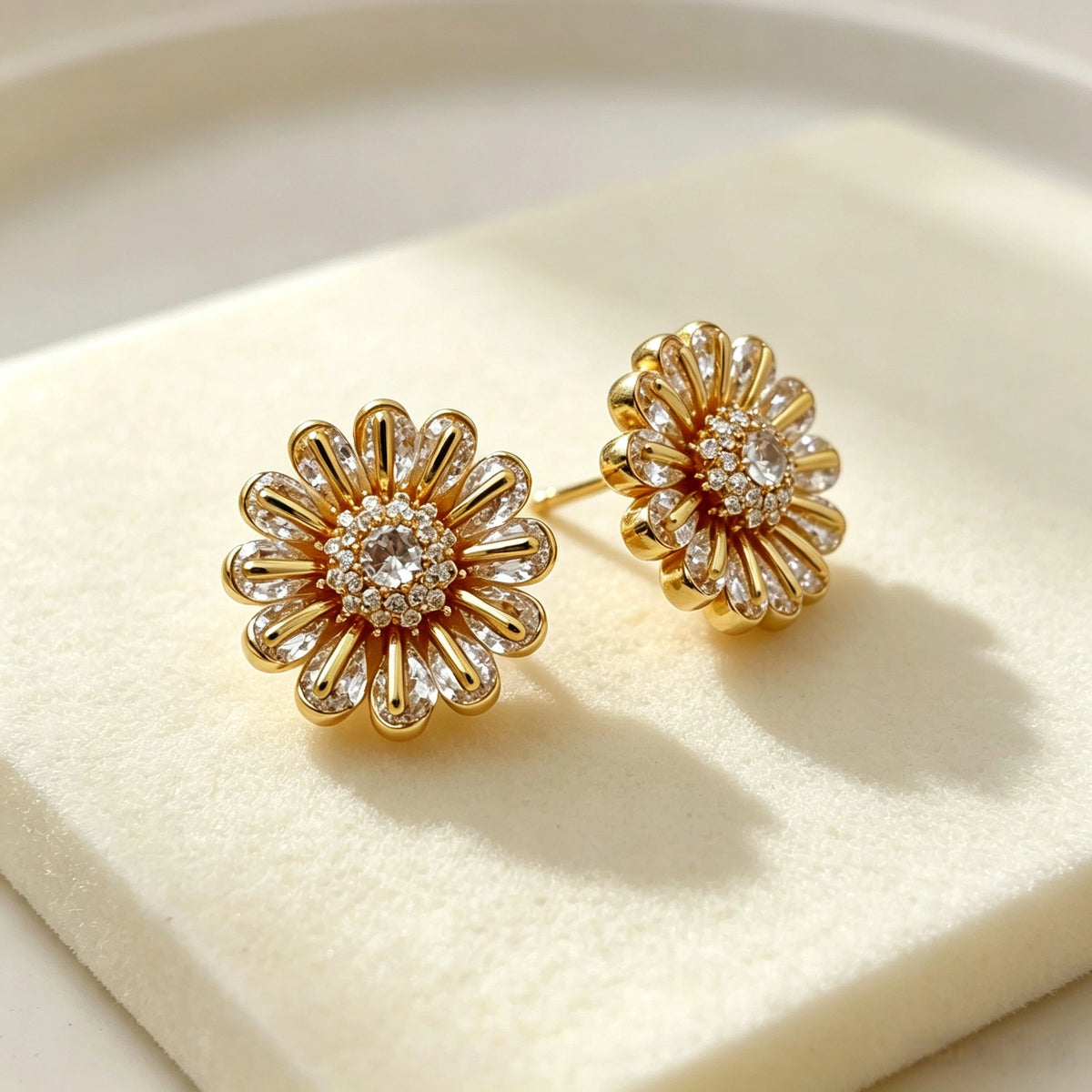 French Rose Quartz Sunflower Button Covers