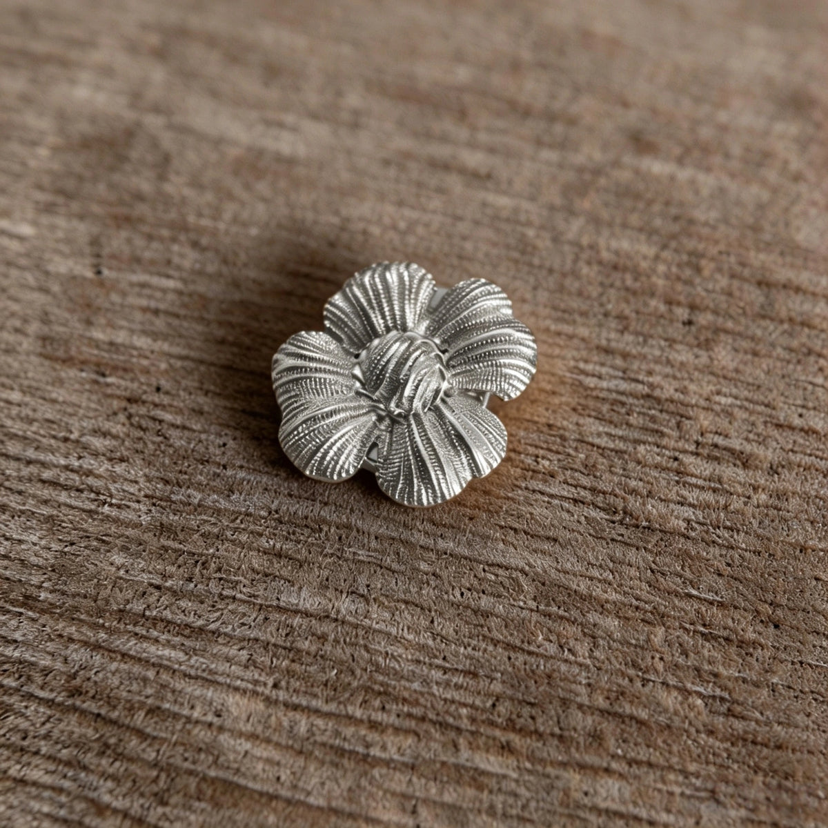 Vintage Gold Tone Metal Floral Cuff Button Covers