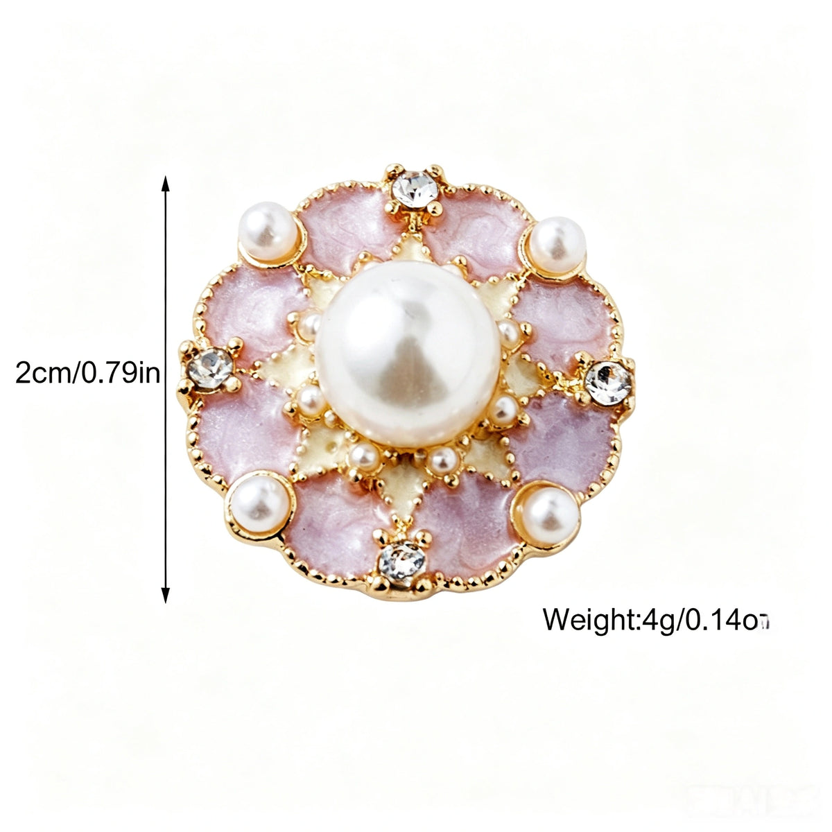 New Vintage Faux Enamel Floral Cuff Button Covers