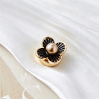New Vintage Faux Enamel Floral Cuff Button Covers