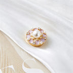 New Vintage Faux Enamel Floral Cuff Button Covers