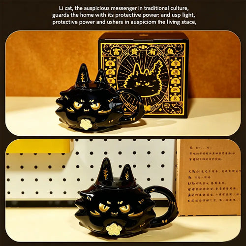 Creative Cute Civet Cat Ceramic Mug