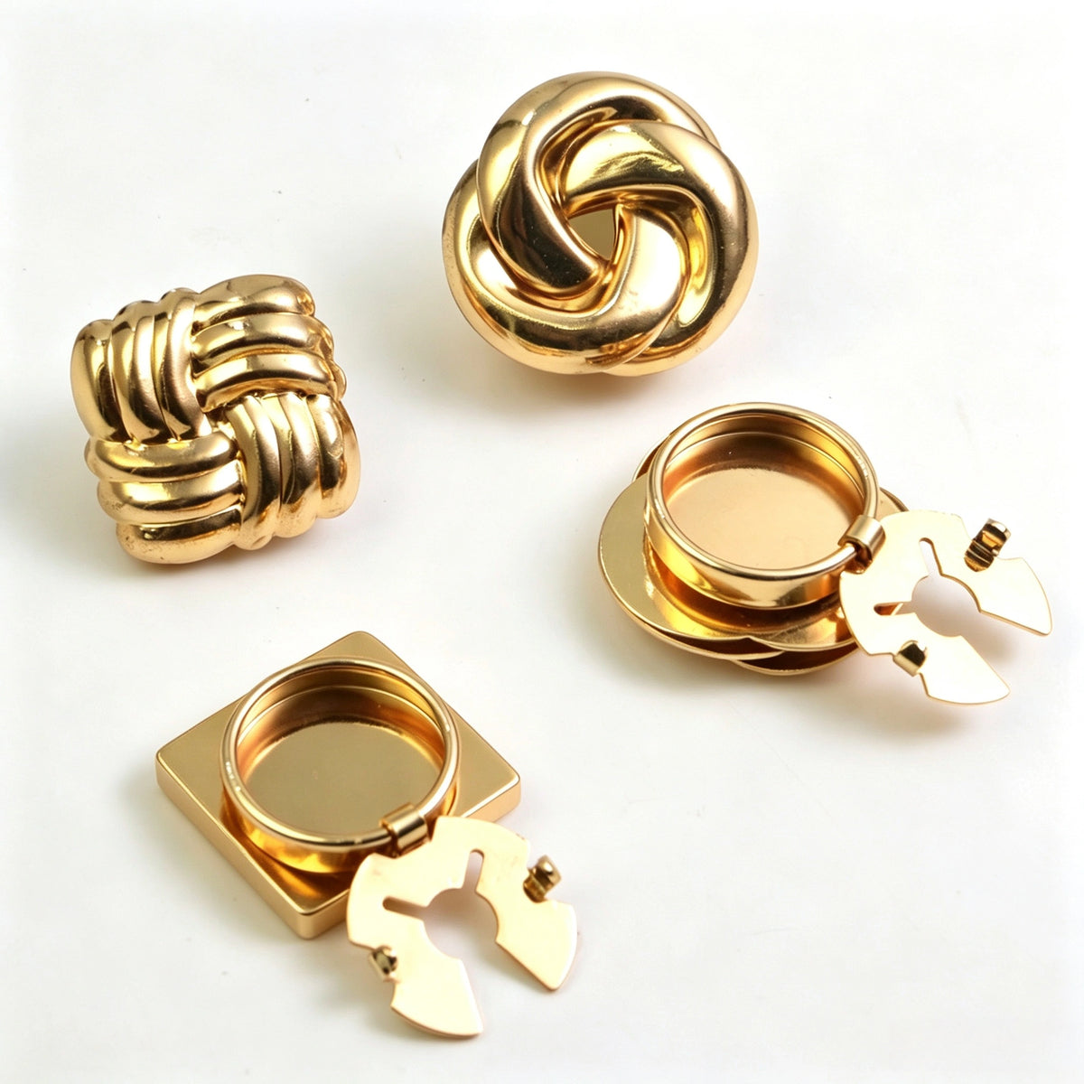 Stylish Alloy Crystal Cuff Button Covers