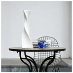 Creative Irregular Art Vase, Nordic Geometric White Ceramic Vase for Dried Flowers, Home Desktop Décor