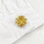 Vintage Gold Tone Sculpted Wheat Button Covers