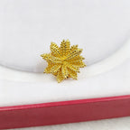 Vintage Gold Tone Sculpted Wheat Button Covers