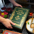Creative Plating with Unique Ambience: Magic Book Shaped Flame Dinner Plate