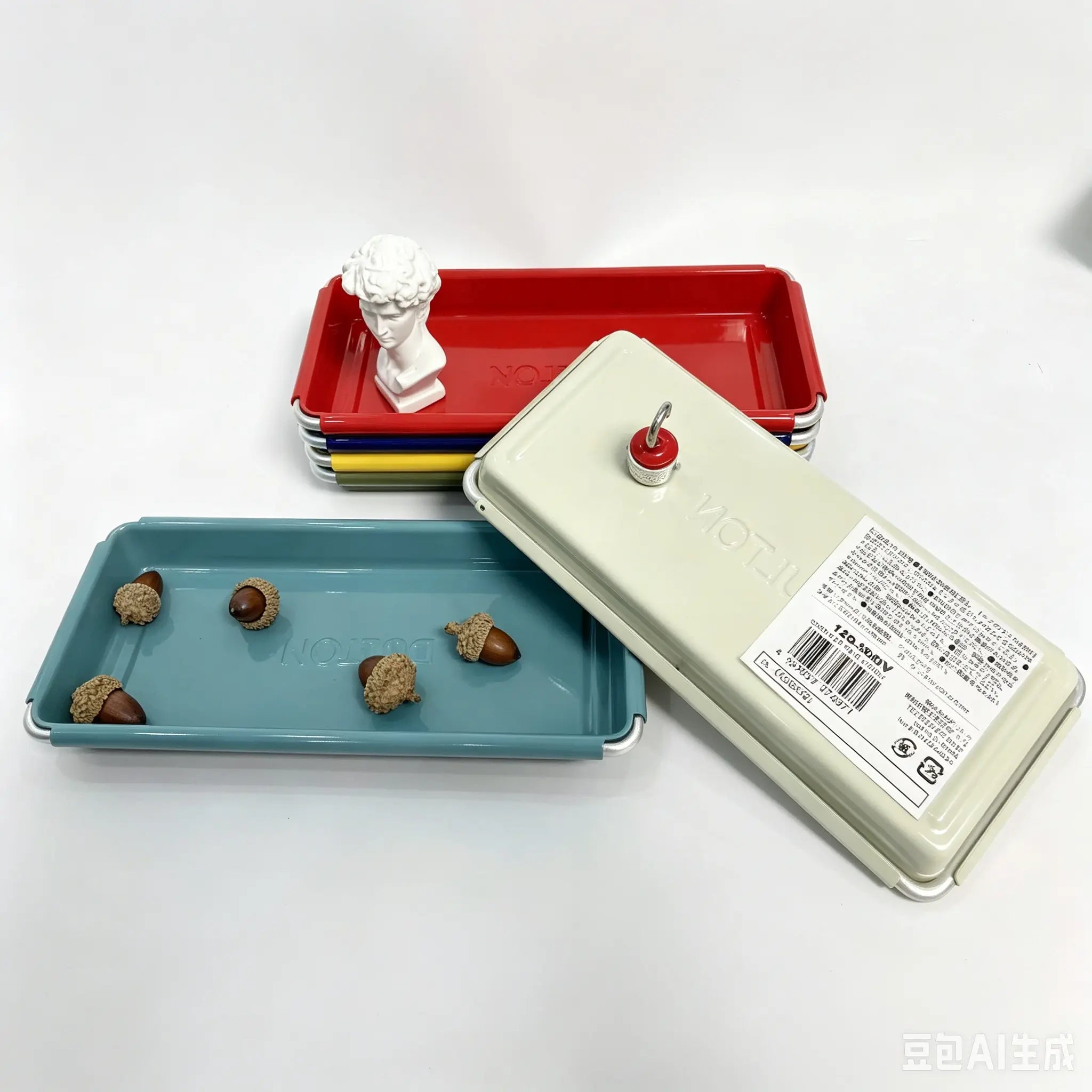 Japanese Dulton Metal Tray, Vintage Storage Tray for Small Items, Stationery, Jewelry, Entryway Key Organizer, Desktop Retro Decorative Tray