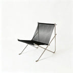 Nordic Minimalist Leisure Chair, Woven Rope Single Recliner with Stainless Steel Frame, Outdoor Balcony Furniture