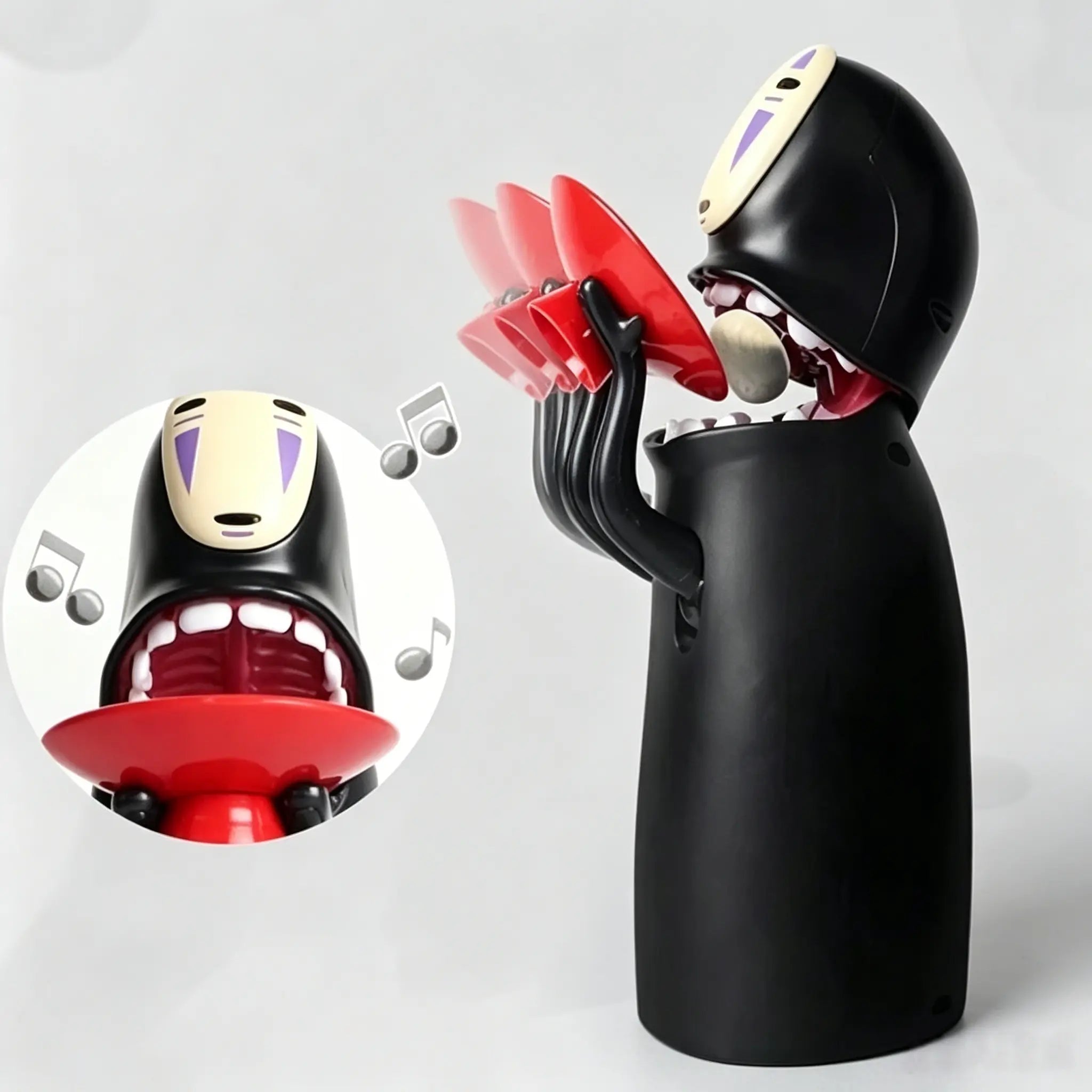 No Face Coin Bank - Personalized Piggy Bank for Adults Kids - Auto Eat Coin Saving Money Bank for Christmas Birthday Gift （Battery Not Included）