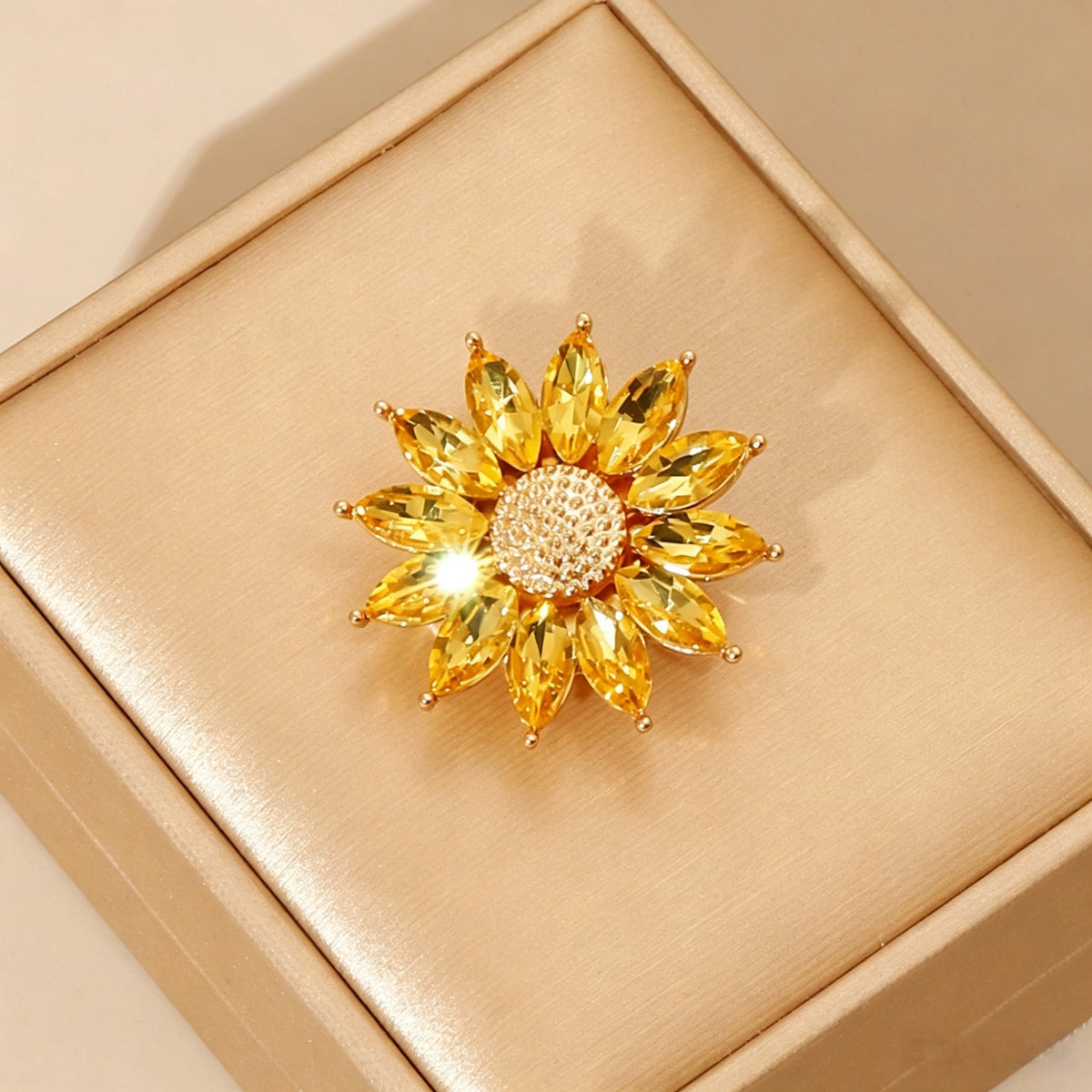 Sunflower Floral Cuff & Collar Button Covers