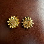 Sunflower Floral Cuff & Collar Button Covers