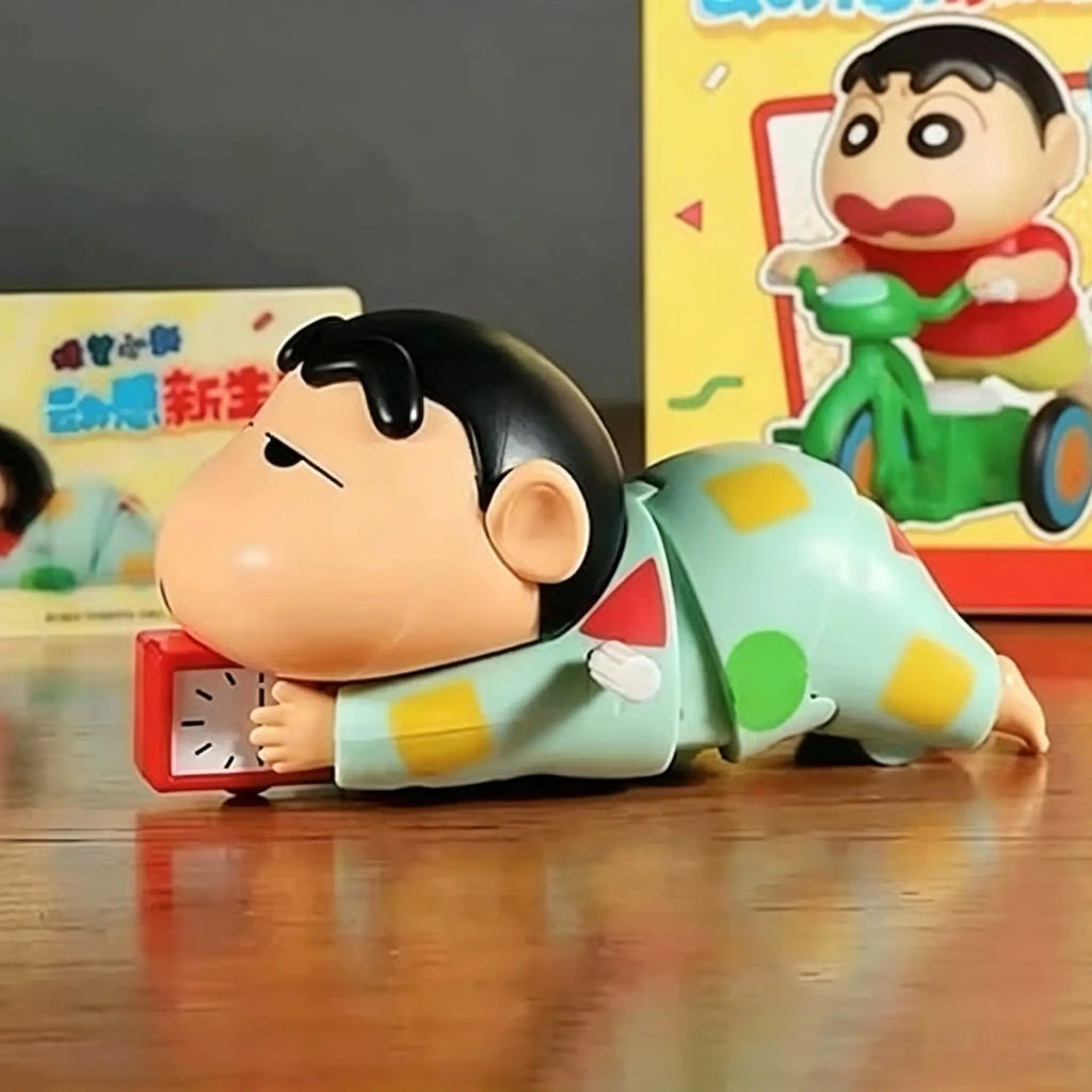 RAJMAAN Shinchan Wind-Up Crawling Toy for Kids | Key Operated Movable Action Figure for Babies & Toddlers (Shinchan Toy)