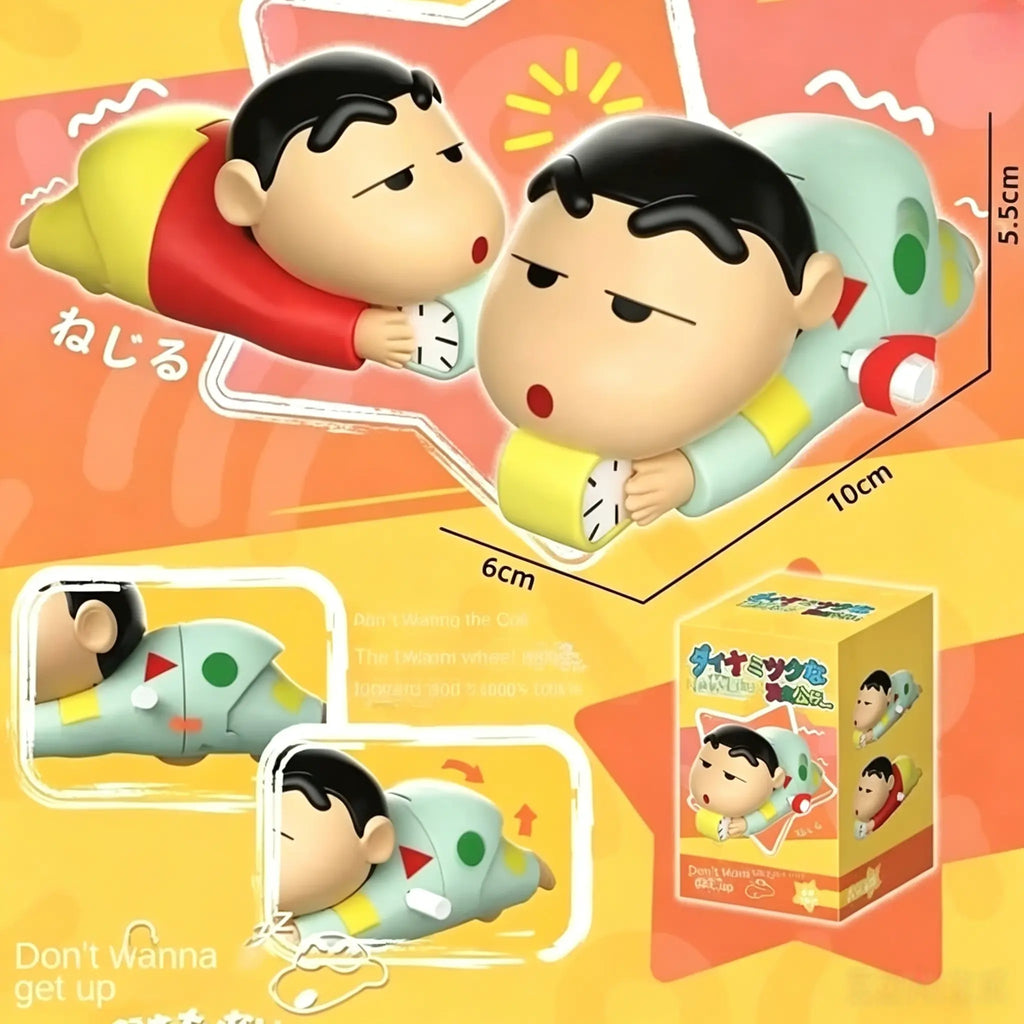 RAJMAAN Shinchan Wind-Up Crawling Toy for Kids | Key Operated Movable Action Figure for Babies & Toddlers (Shinchan Toy)
