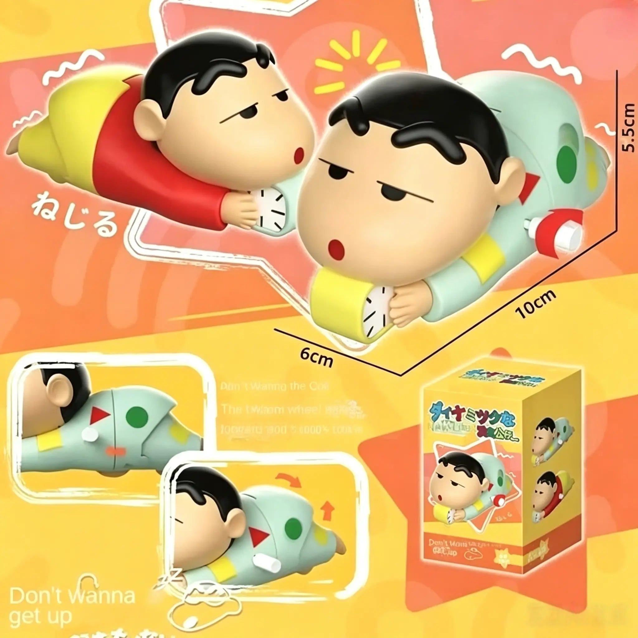 RAJMAAN Shinchan Wind-Up Crawling Toy for Kids | Key Operated Movable Action Figure for Babies & Toddlers (Shinchan Toy)