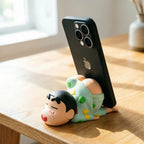 Adorable Crayon Shin-chan Desktop Phone Stand | Cute Hands-Free Lazy Holder