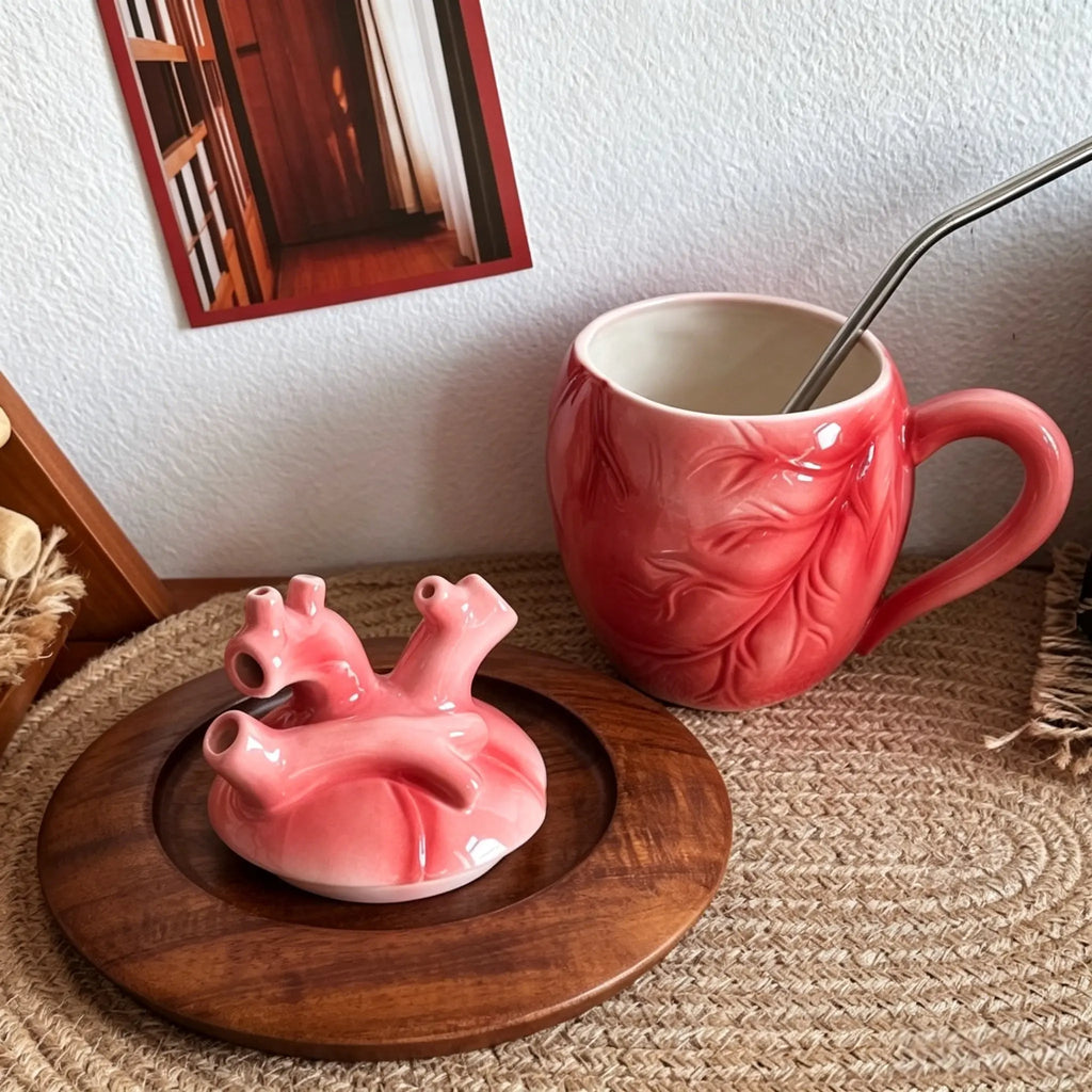Ceramic Mug Abstract Art Heart Model