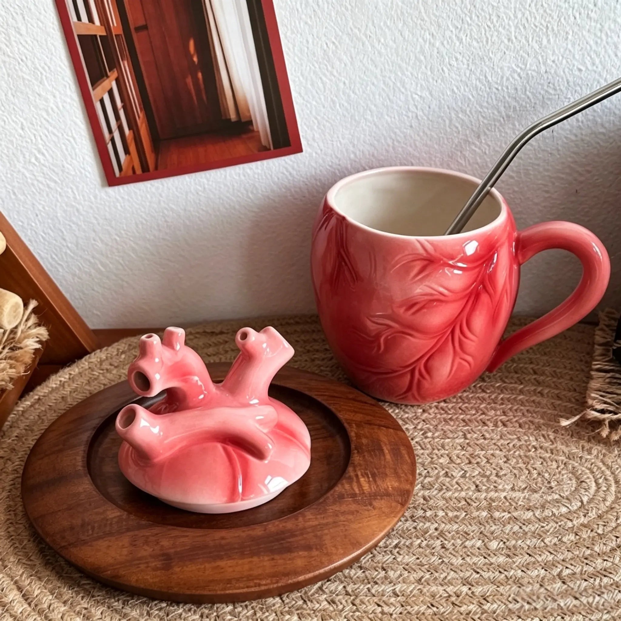Ceramic Mug Abstract Art Heart Model
