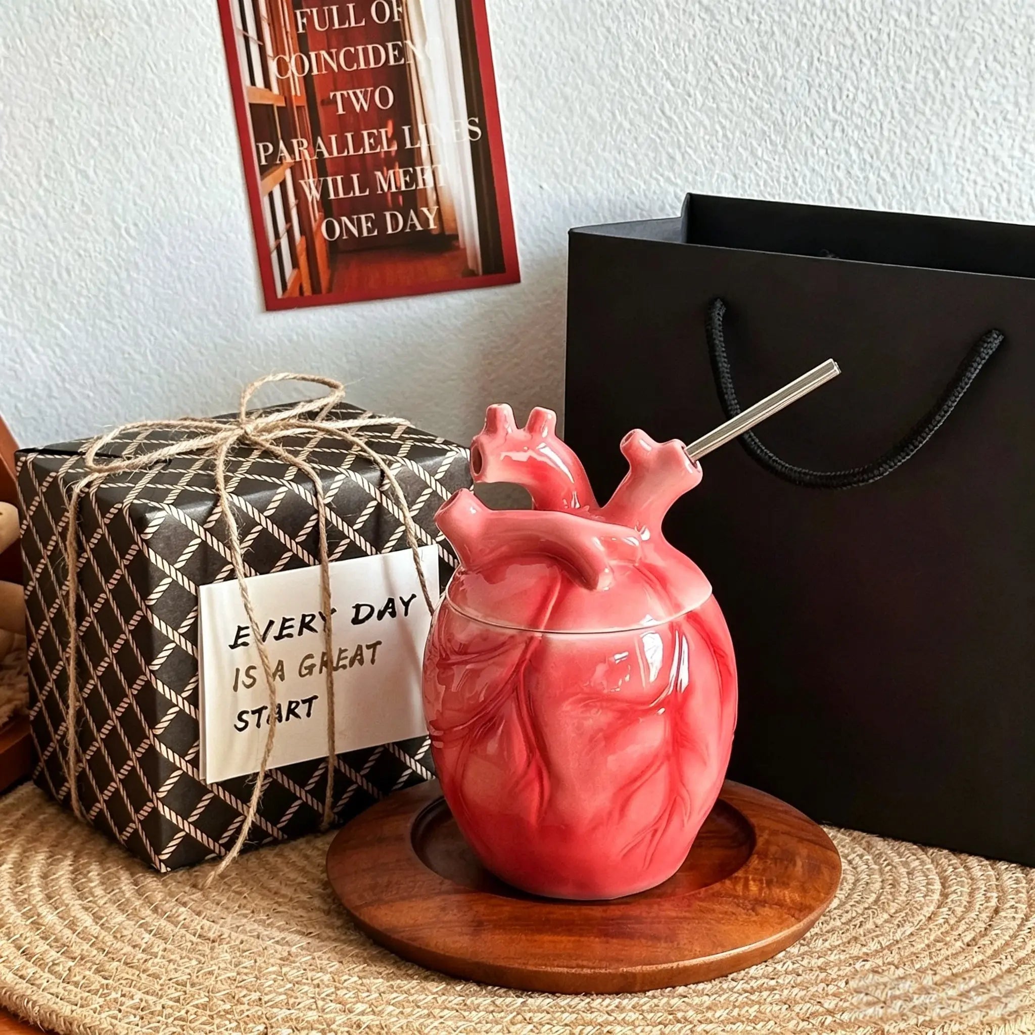 Ceramic Mug Abstract Art Heart Model