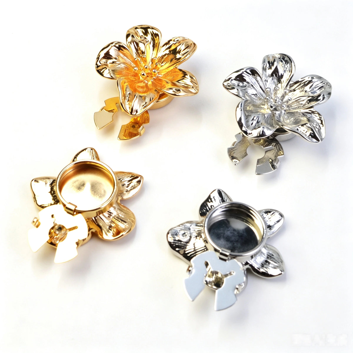 Stylish Pearl & Crystal Cuff Button Covers