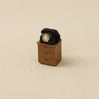 Decorative Black Cat Figurine Playing Chinese Chess
