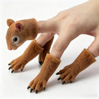 Funny Squirrel Finger Puppets Prank Toy for Keyboard
