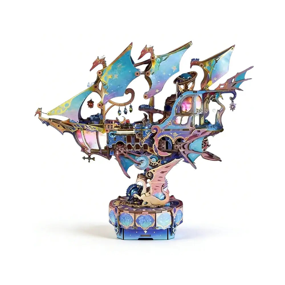 Star Trail Fantasy Boat Assembled Spacecraft Model Ornament
