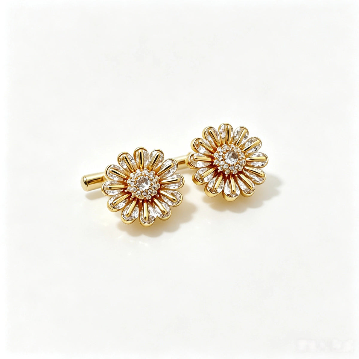 French Rose Quartz Sunflower Button Covers