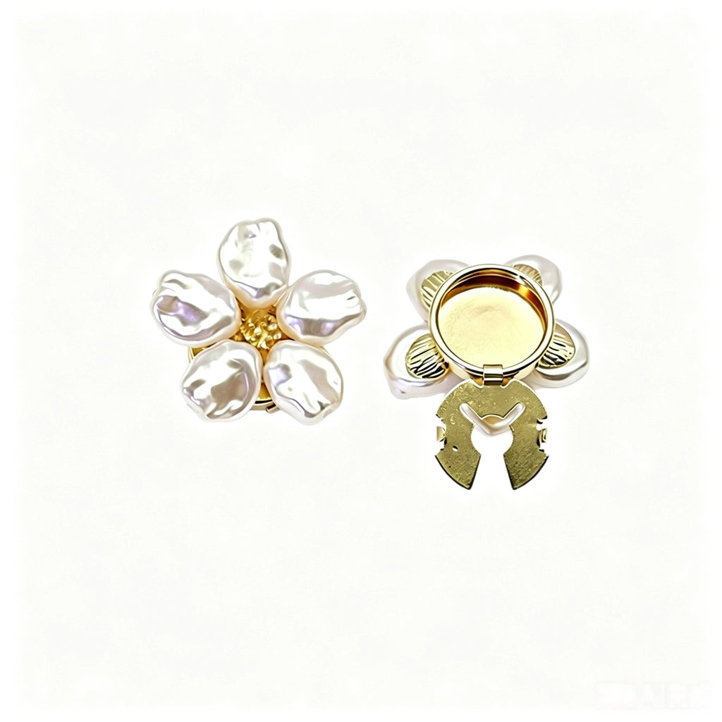French Baroque Pearl Shirt Button Covers