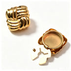 Stylish Alloy Crystal Cuff Button Covers