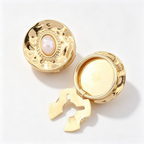 Western Geometric Pearl Clip-On Cuff Button Covers