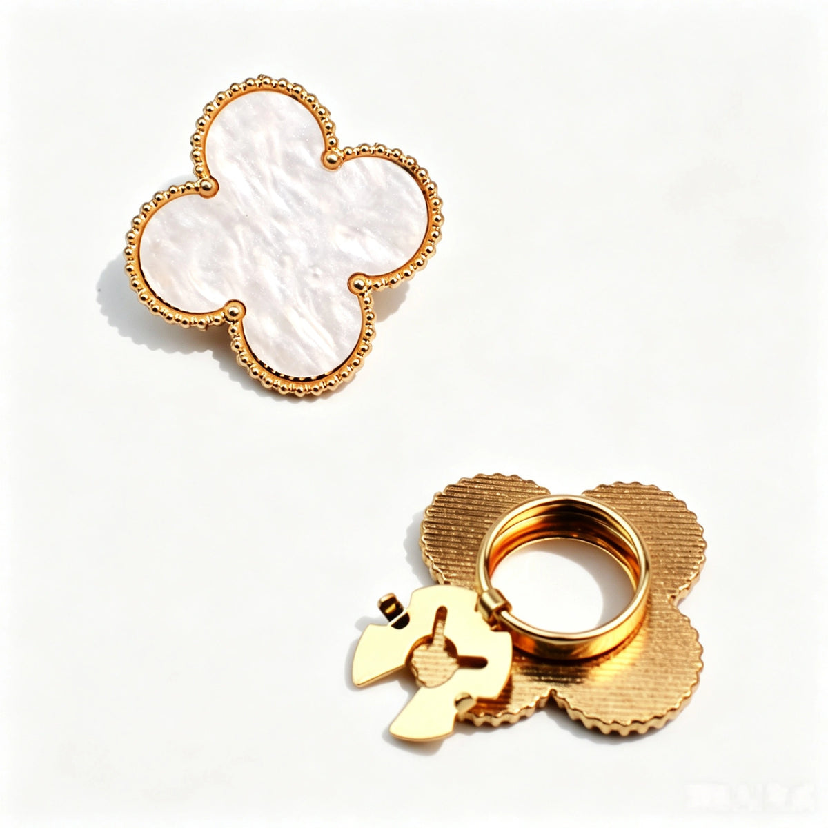 Stylish Irregular Metal Crystal Button Covers